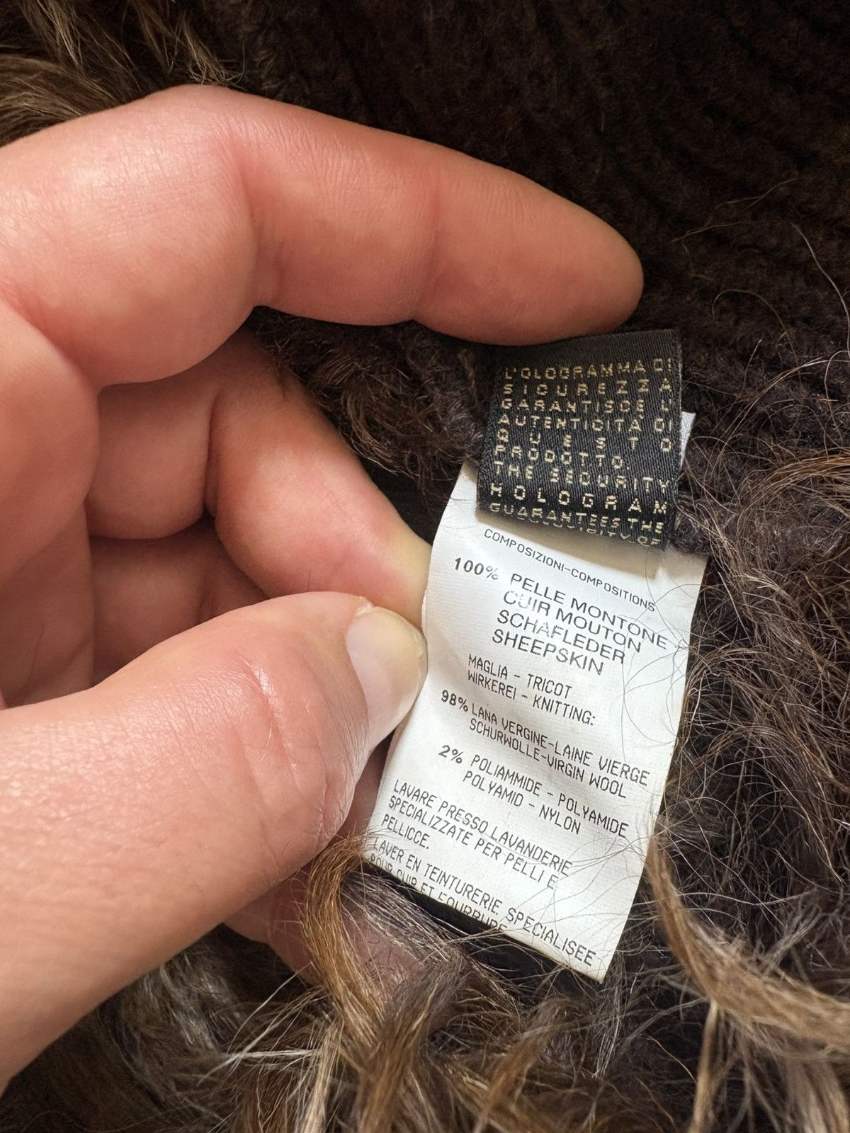 Cavalli Class 100% sheep skin coat IT 52 , 100% virgin wool Size US L / EU 52-54 / 3 - 12 Thumbnail