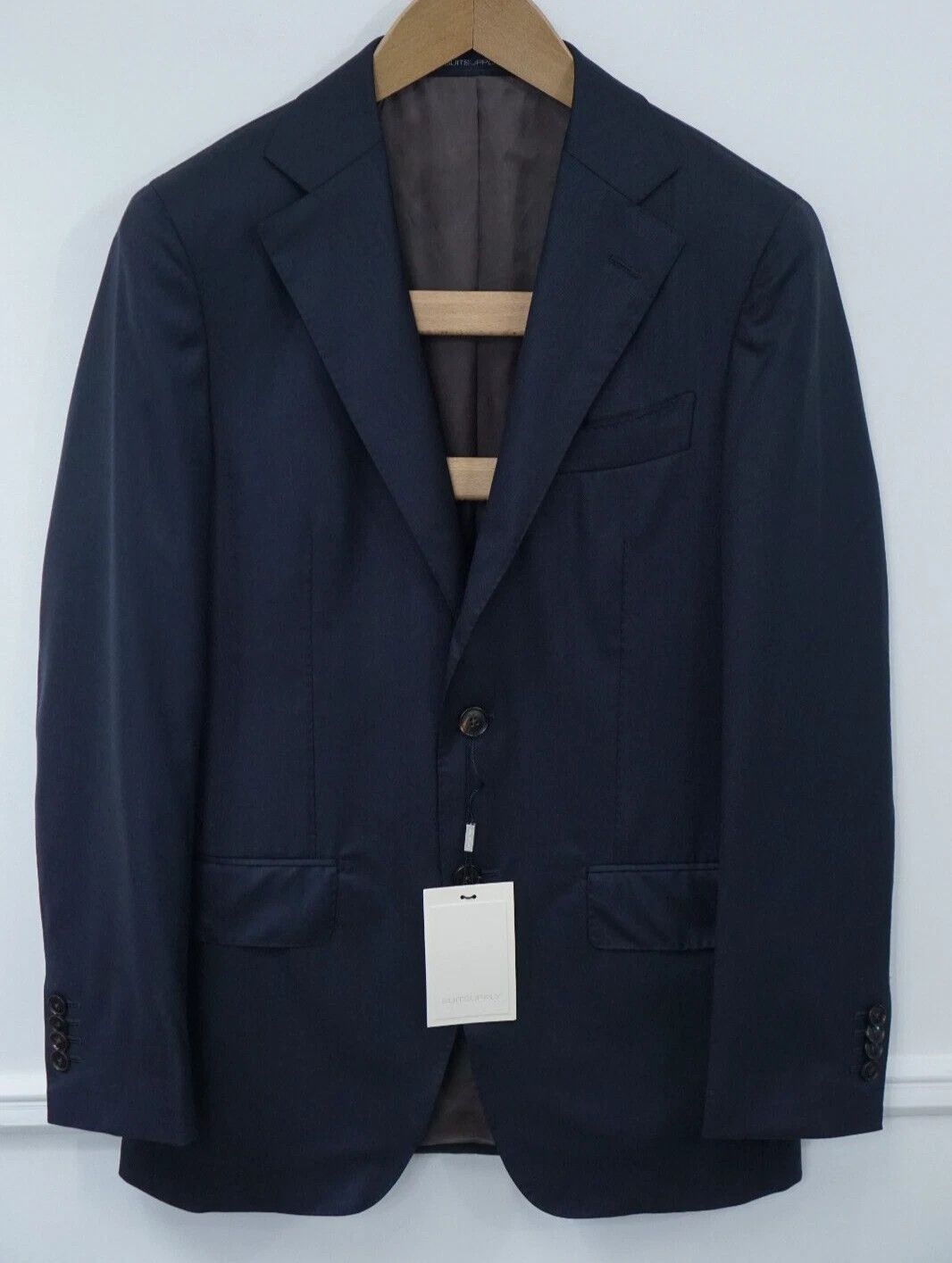 Suitsupply Men Suitsupply Blazer Lazio La Spalla Wool S150 Blue UK/US42 Size 42R - 1 Thumbnail