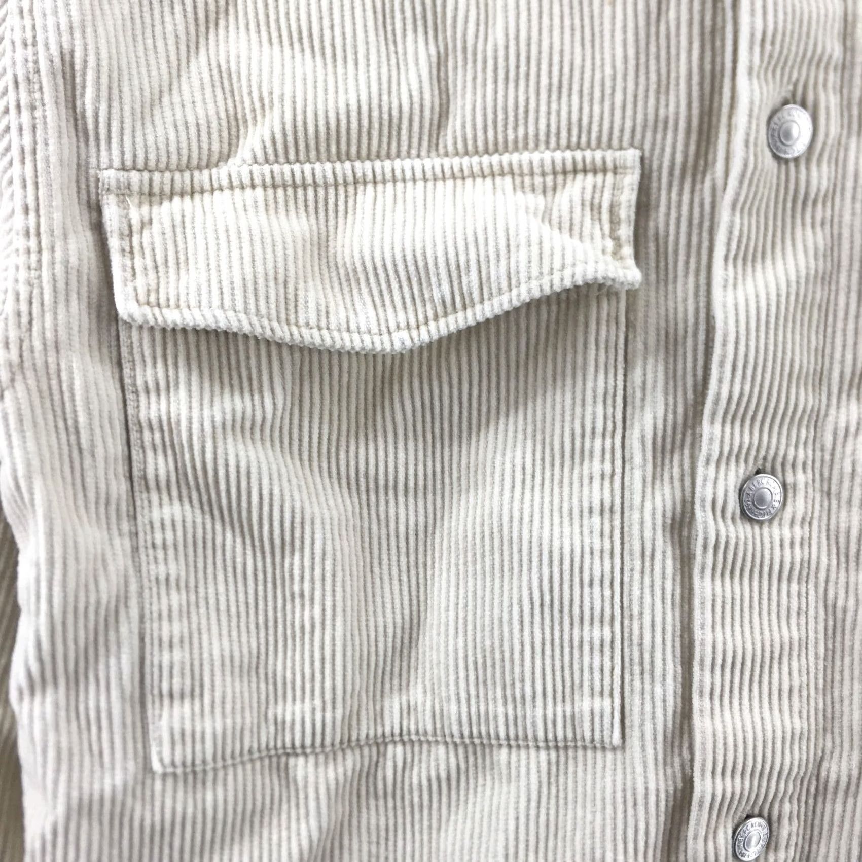 Abercrombie & Fitch Abercrombie & Fitch Corduroy Jacket Womens Small Beige Cotton Button Up Casual Size S / US 4 / IT 40 - 4 Thumbnail