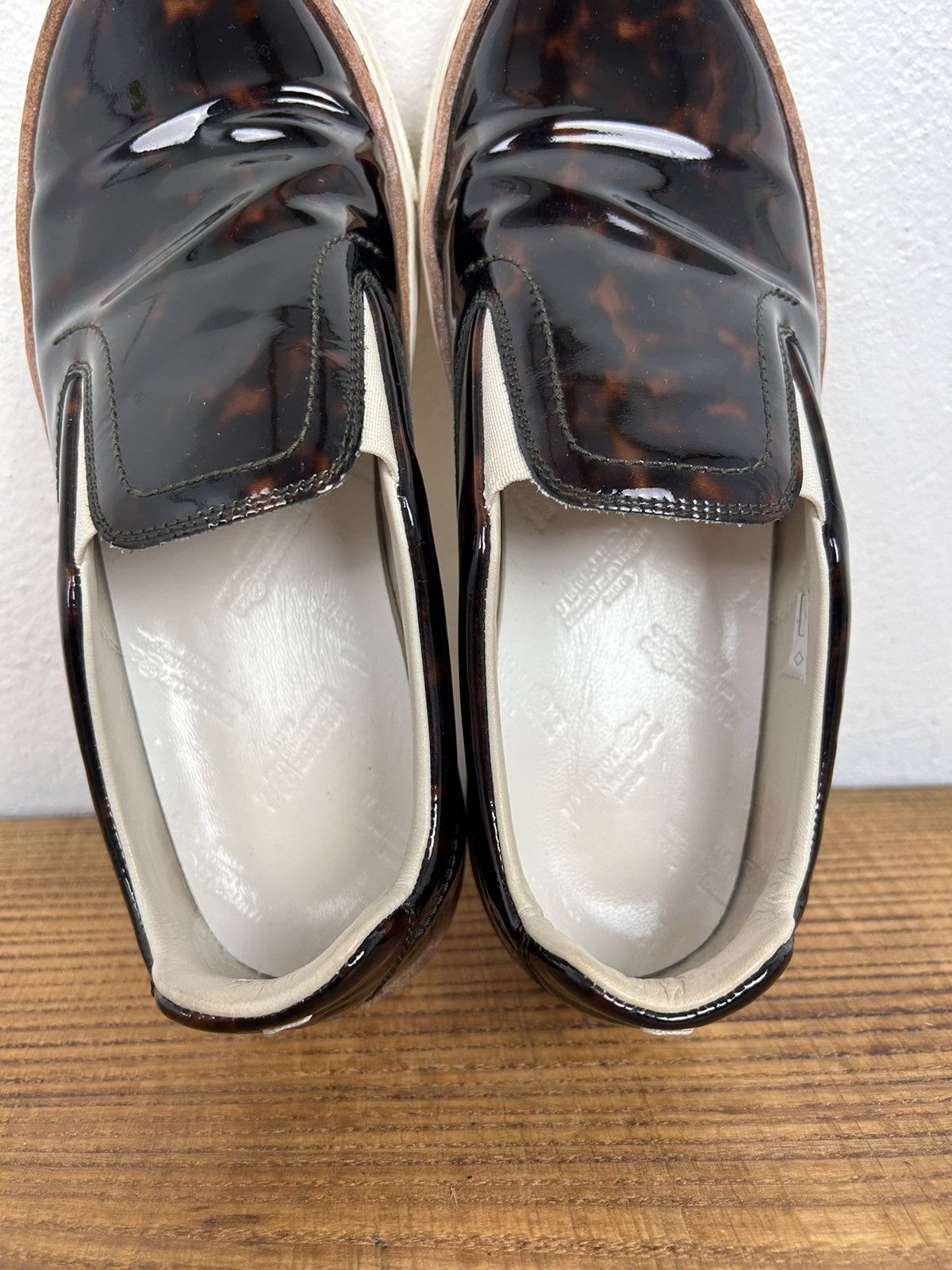 Maison Margiela MM22 Artisanal Maison Margiela Leather Print Slip On Low Top Size US 8 / IT 38 - 19 Thumbnail