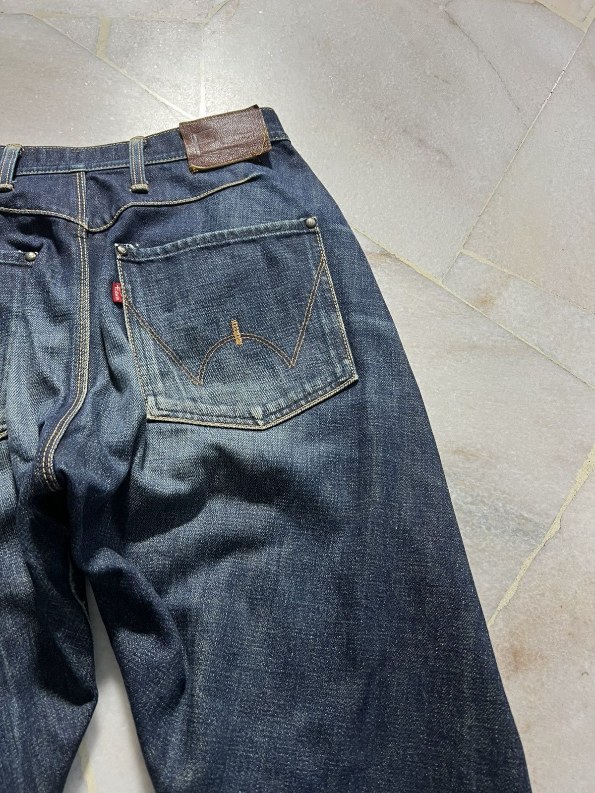 Edwin × If Six Was Nine × PPFM EDWIN E-FUNTION CURVED PUNK MUD WASH DISTRESSED JEANS Size US 29 - 12 Thumbnail