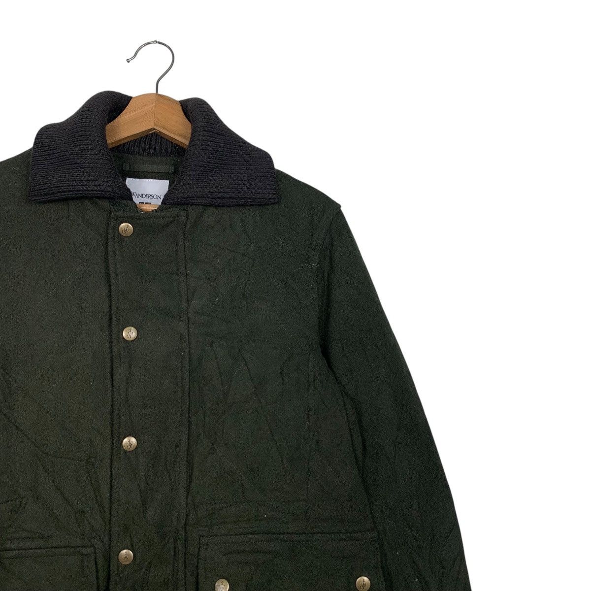 JW Anderson × Uniqlo JW ANDERSON Dark Green Wool Rancher Jacket #2744-C124 Size US S / EU 44-46 / 1 - 4 Thumbnail