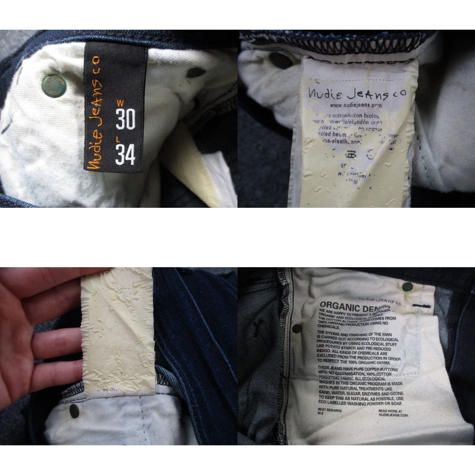 Nudie Jeans Nudie Jeans Co Mens Jeans 30 Blue Straight Lean Dean Country Work Casual Denim Size US 30 / EU 46 - 8 Thumbnail
