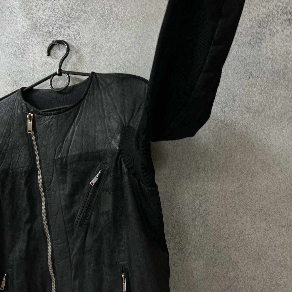 Rick Owens Rick Owens Suede Biker Jacket Black Size US S / EU 44-46 / 1 - 10 Thumbnail
