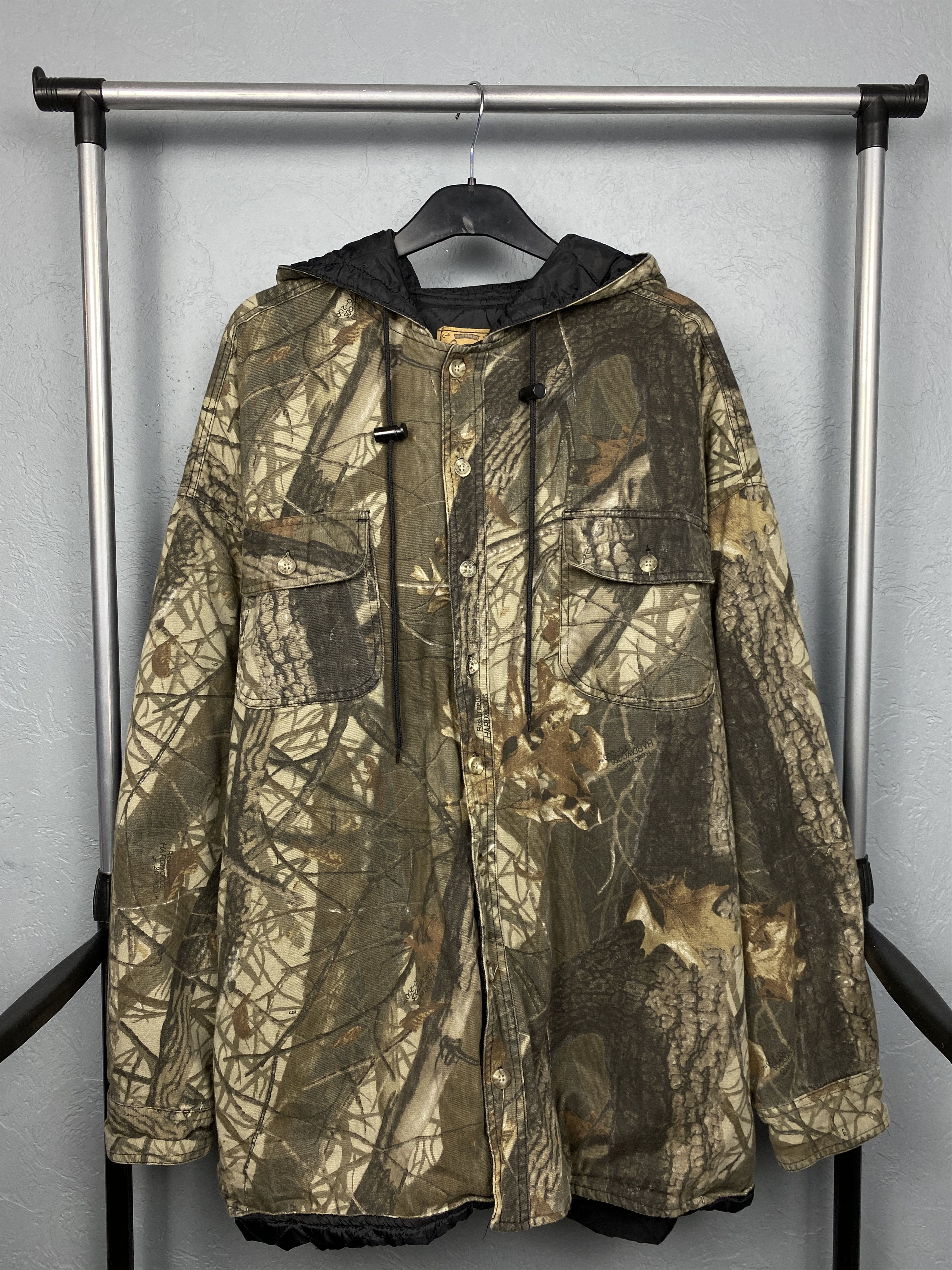 image of Duxbak Camo Realtree 90's Vintage Mens Jacket (Size 2XL)