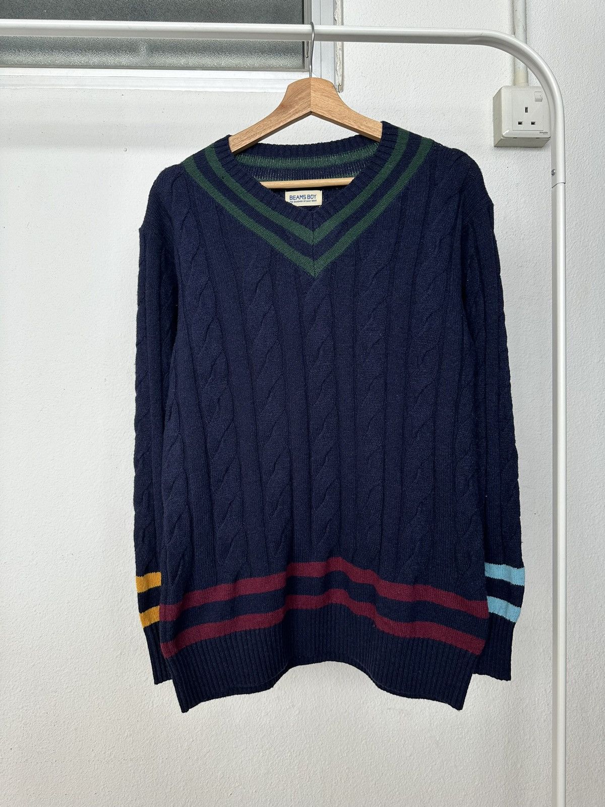 Beams Plus FW2019 Beams Boy Knitted wool sweater Size US M / EU 48-50 / 2 - 7 Thumbnail
