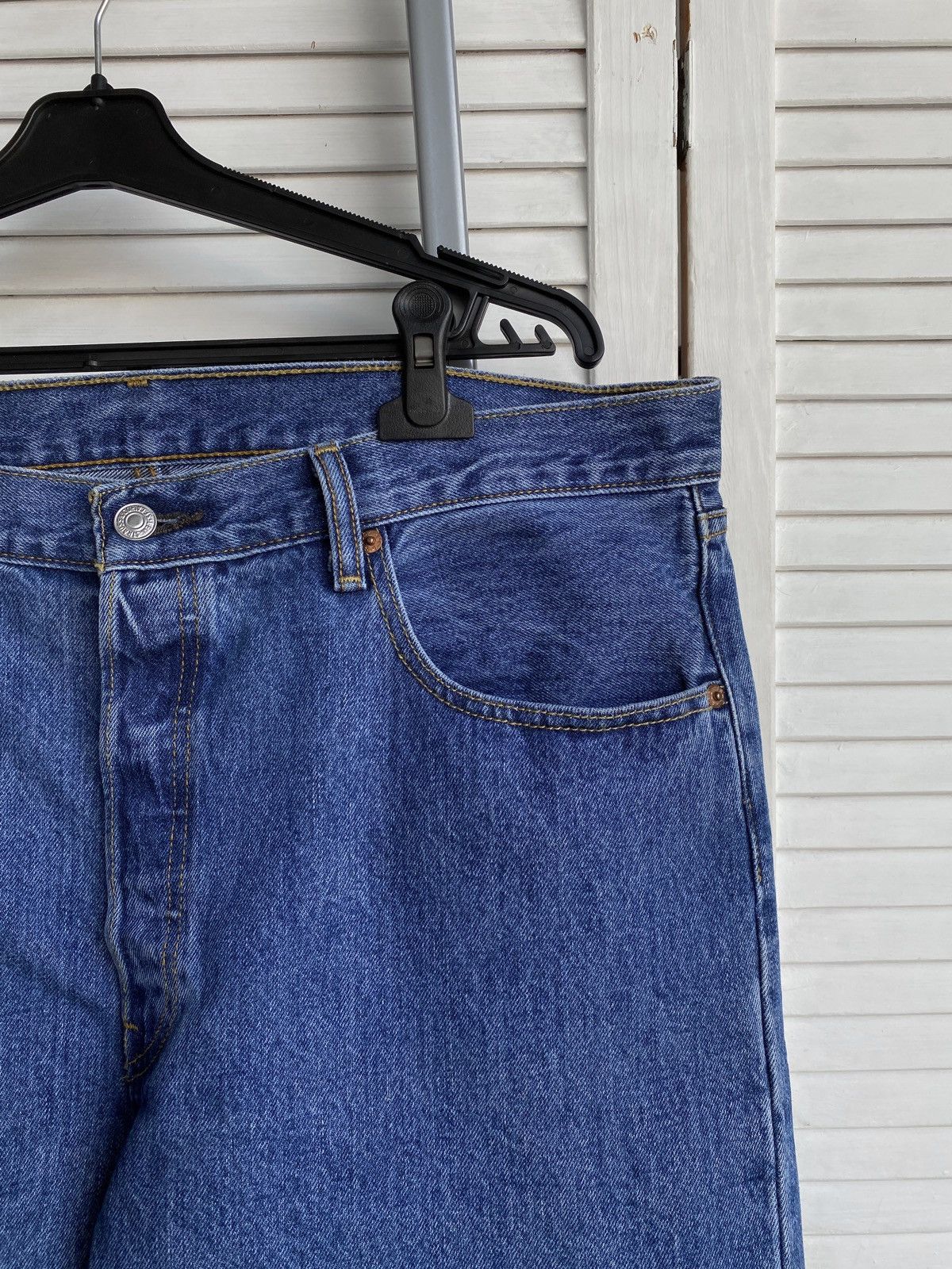 Levi's × Vintage Vintage Levis 501 Blue Denim Baggy Jeans Pants USA W38 L28 Size US 38 / EU 54 - 6 Thumbnail