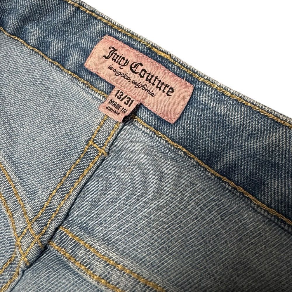 Juicy Couture NWT New Juicy Couture Low Rise Abbot Side Seam Logo Jeans S Size 31" - 5 Thumbnail