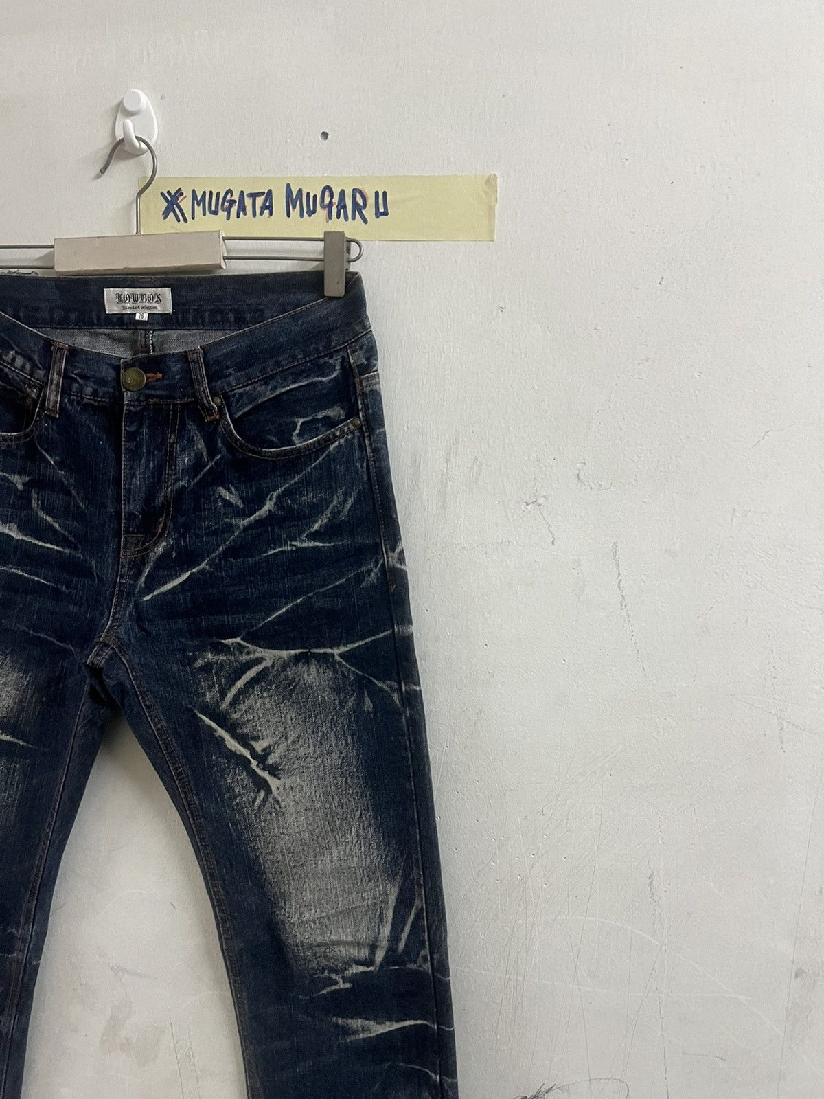 Japanese Brand × Vintage HOT‼️LOWBOX DISTRESSED DENIM PANT Size US 30 / EU 46 - 6 Thumbnail