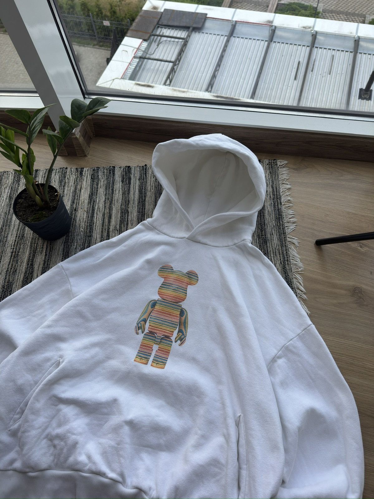 Pangaia Pangaia Haroshi Be@rbrick Big Logo RARE oversized Hoodie Size US XXL / EU 58 / 5 - 5 Thumbnail