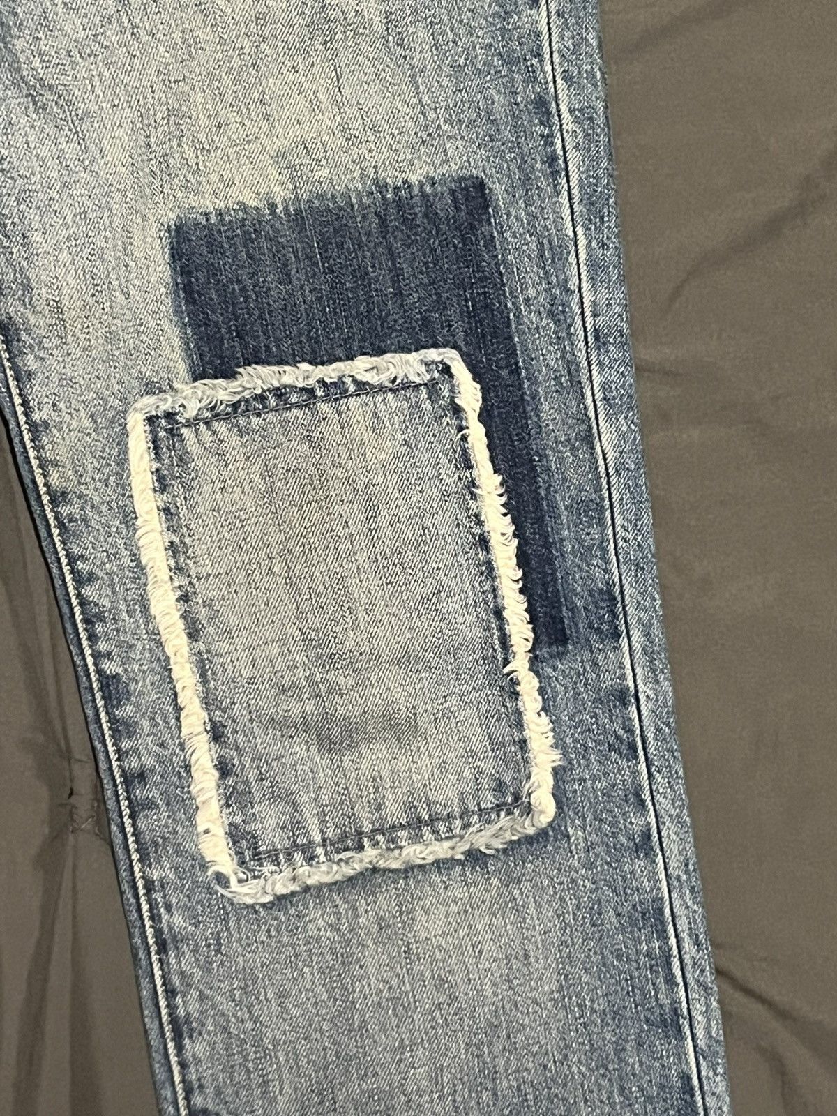 PPFM PPFM Distressed Patchwork Japanese Denim Size US 31 - 2 Thumbnail