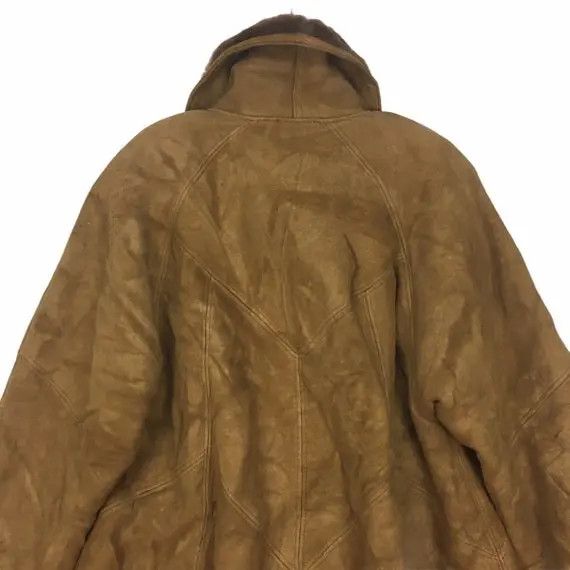 Vintage Vtg STRAN IDEA Brown Leather Jacket Coat Made in Italy Size M / US 6-8 / IT 42-44 - 4 Thumbnail
