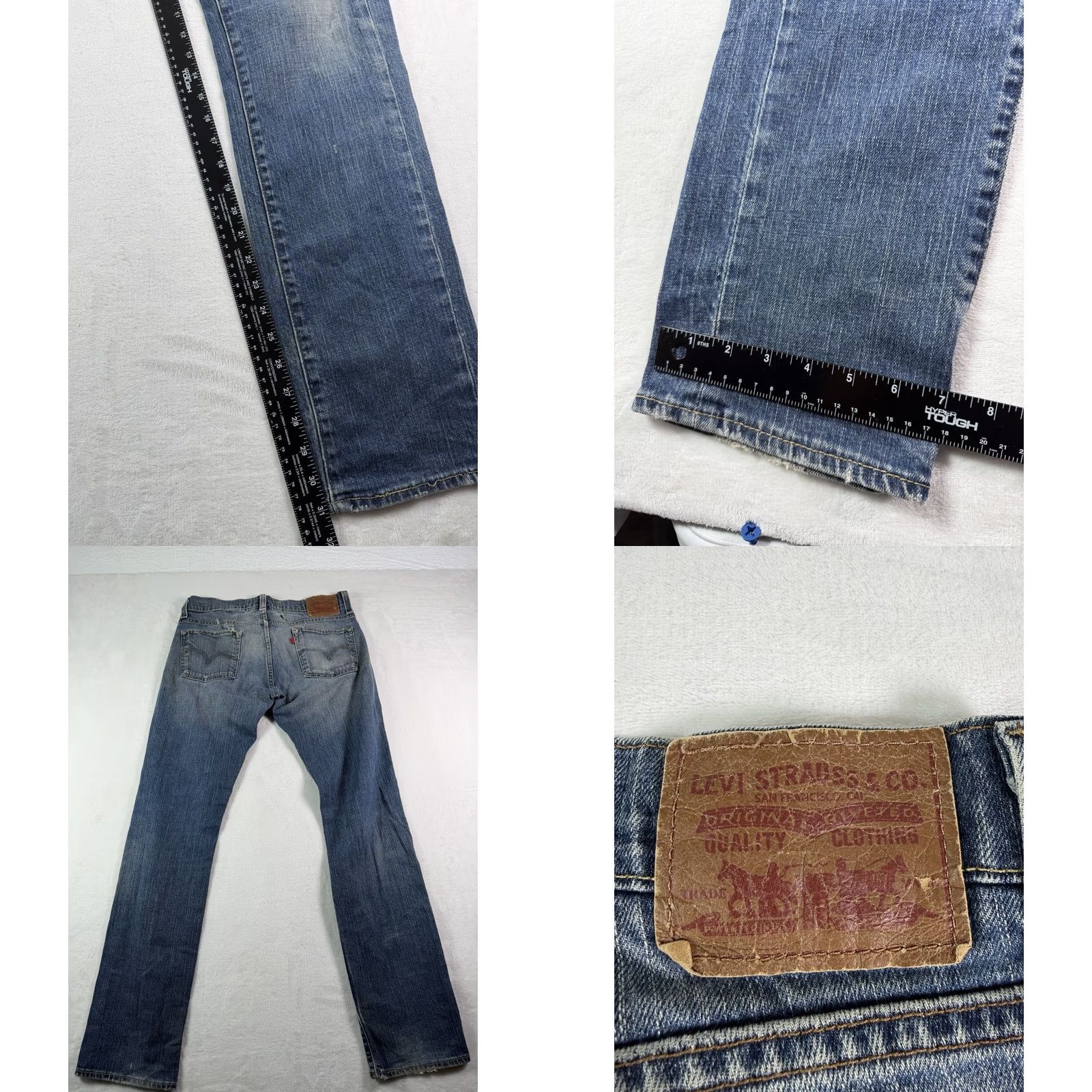 Levi's VINTAGE Levi's 511 Jeans Men Skinny 33x32 Blue Regular Fit Zip Size US 33 - 8 Thumbnail