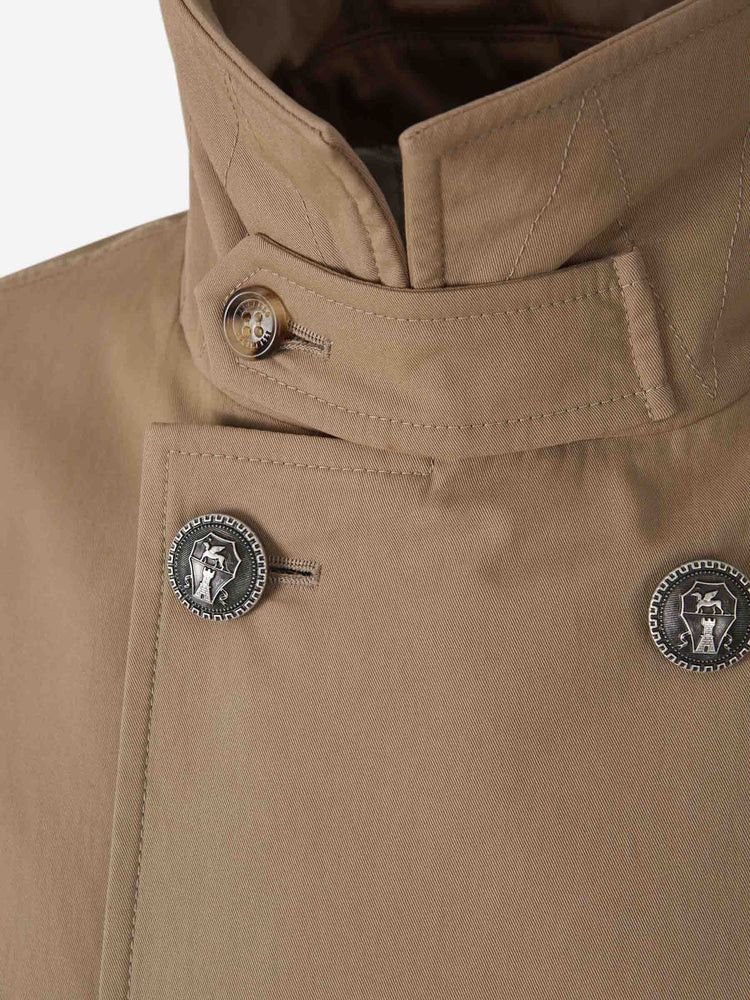 Brunello Cucinelli o1w1db10326 Quilted Trench Coat in Brown Size US M / EU 48-50 / 2 - 5 Thumbnail