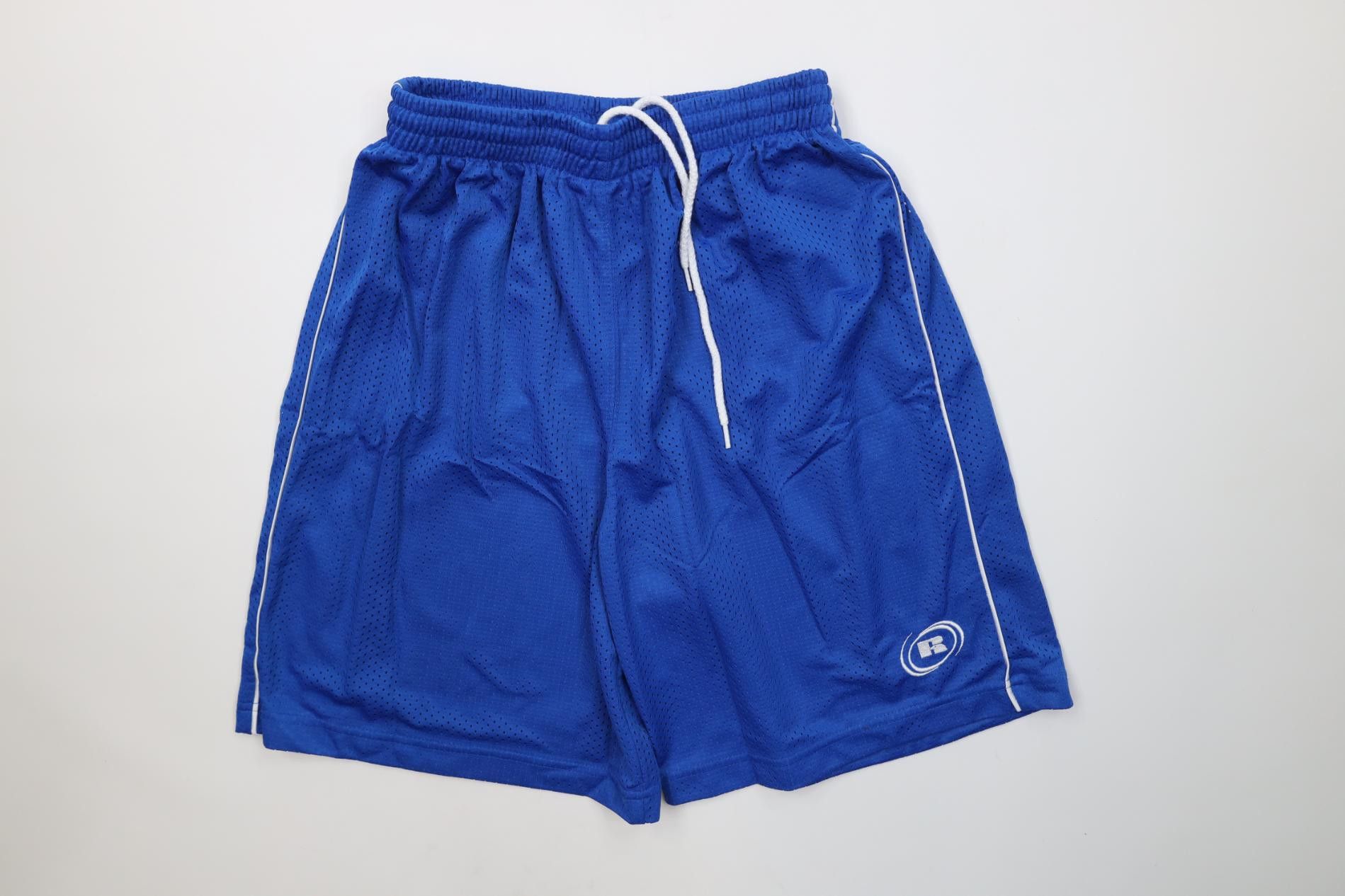 Russell Athletic Vintage 90s Russell Athletic Logo Above Knee Mesh Shorts Size US 30 / EU 46 - 1 Thumbnail