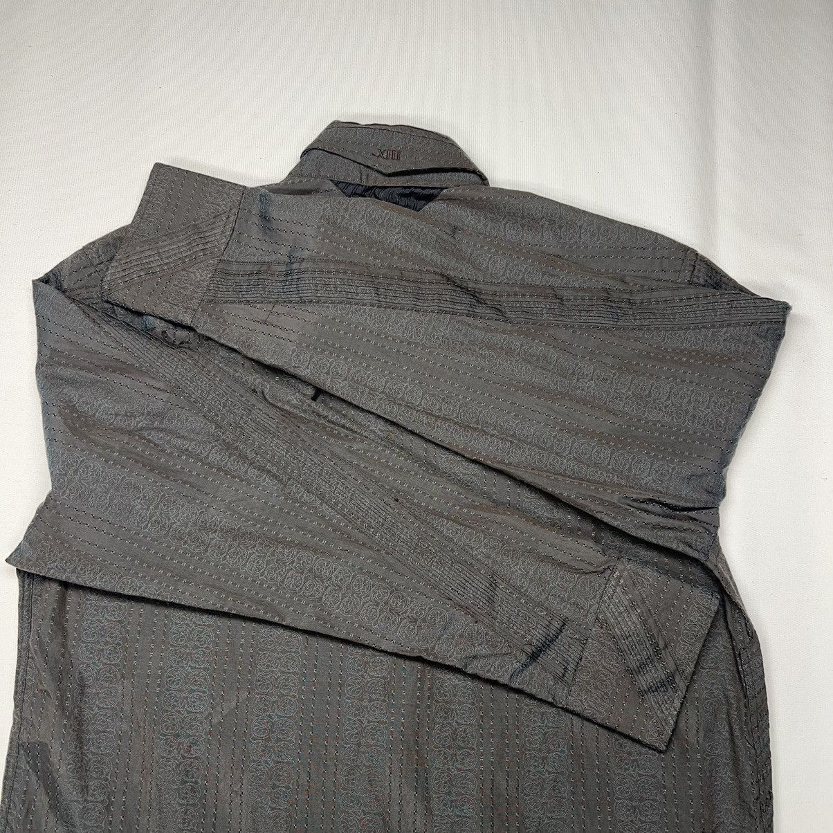 English Laundry English Laundry Christopher Wicks Shirt Brown Embroidered Size US XXL / EU 58 / 5 - 15 Thumbnail