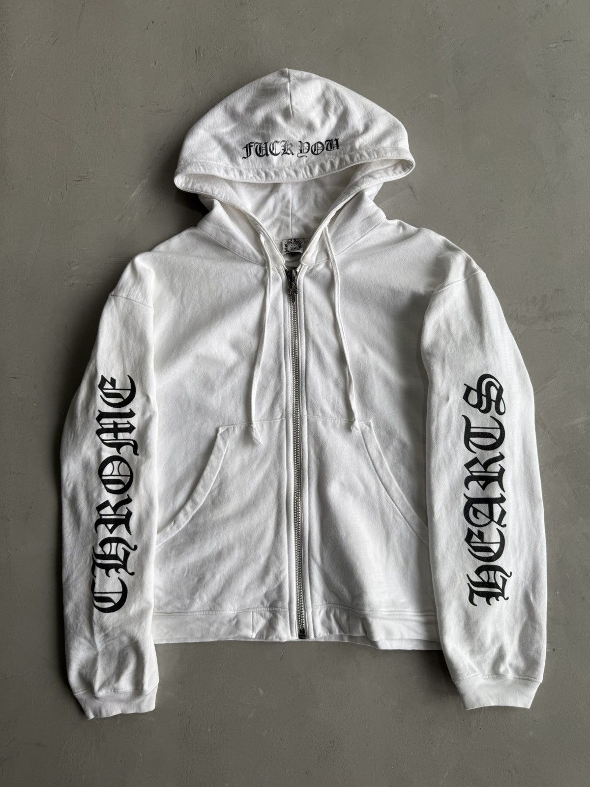 Chrome Hearts Fuck You Zip Hoodie | Grailed