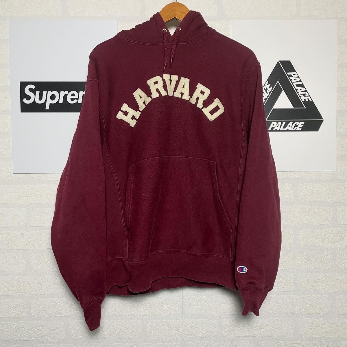 Champion × Vintage Vintage 90s Harvard University Champion Hoodie Sweatshirt Size US S / EU 44-46 / 1 - 1 Thumbnail