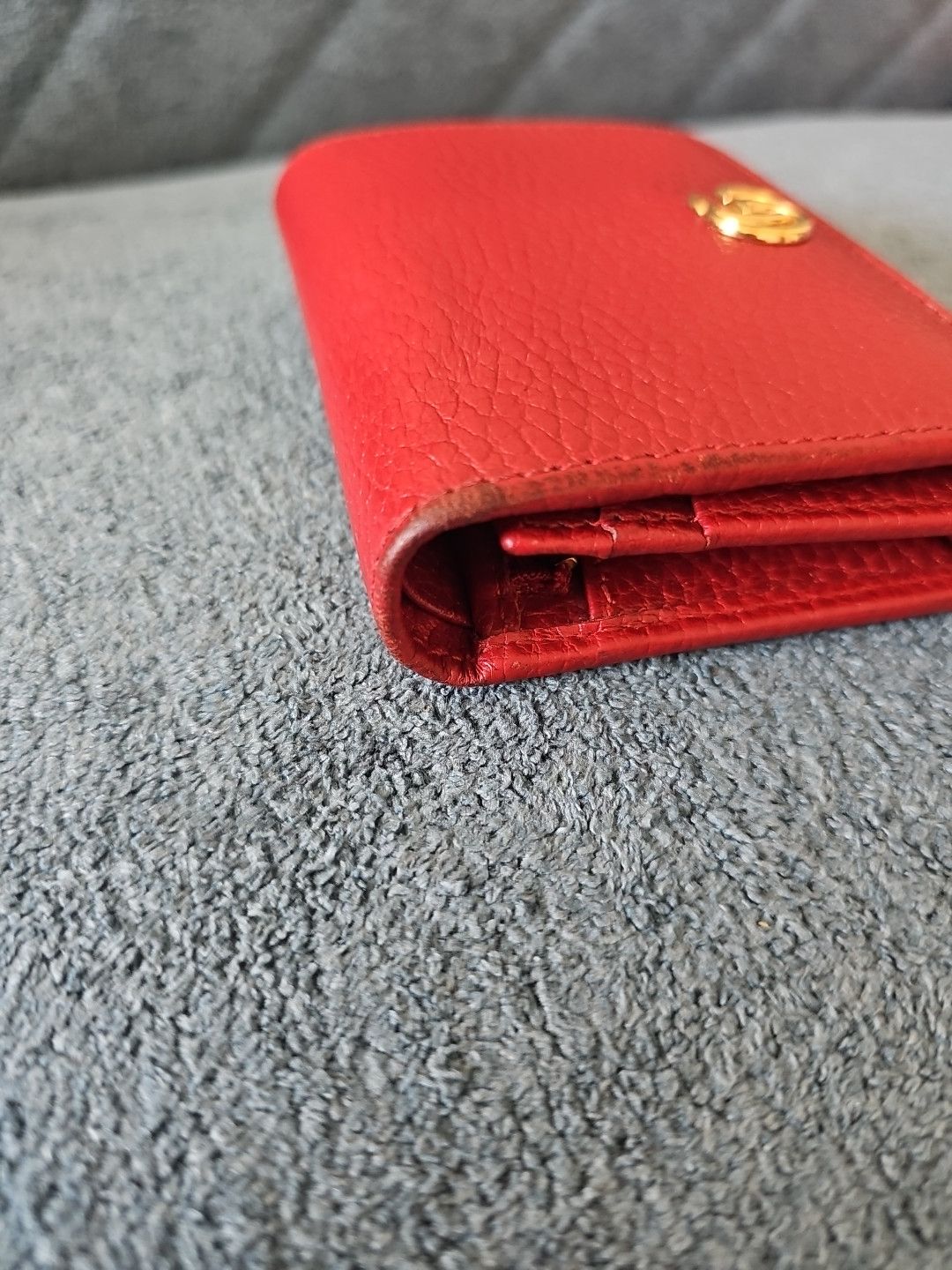 Gucci GUCCI Marmont Red leather compact wallet Size ONE SIZE - 6 Thumbnail