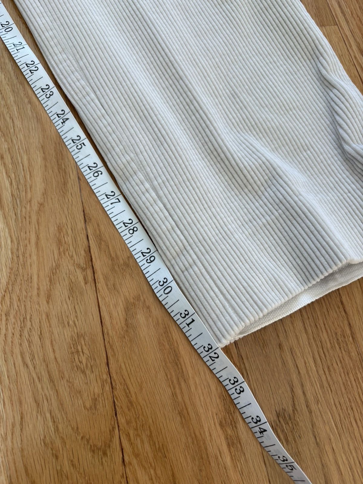 Gucci Gucci Off White Ivory Corduroy Pants Made in Italy 54 38x32 Size US 38 / EU 54 - 15 Thumbnail