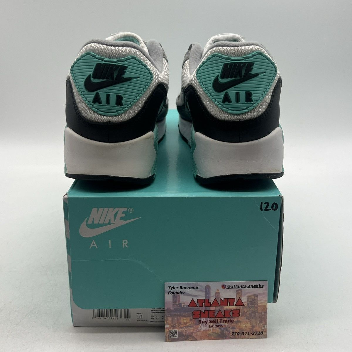 Nike Air max 90 hyper turquoise Size US 10 / EU 43 - 3 Thumbnail