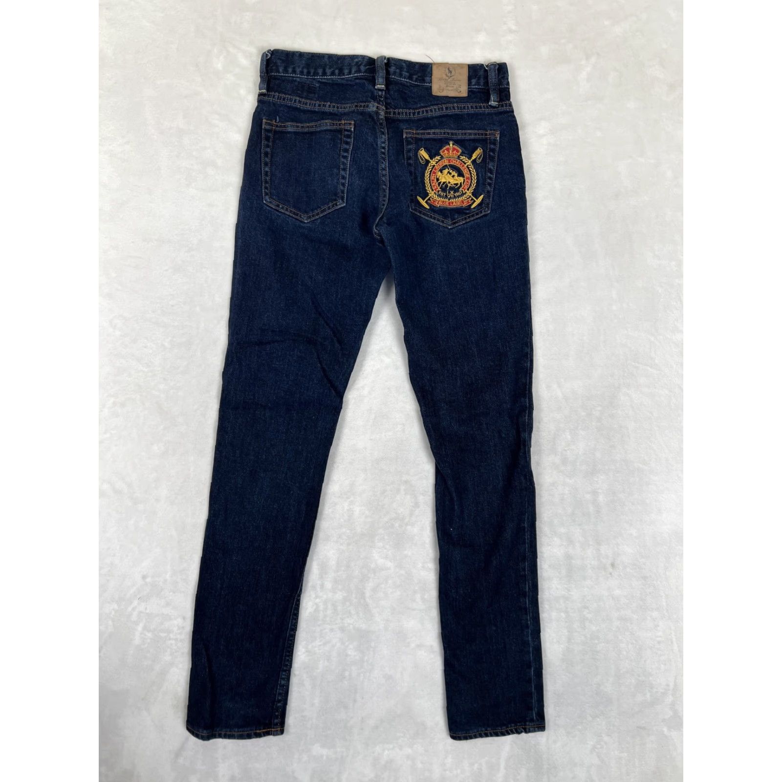 Polo Ralph Lauren Ralph Lauren Sport Jeans Womens 27 Straight Blue Dark Wash Embroidered Denim Size 27" / US 4 / IT 40 - 7 Thumbnail