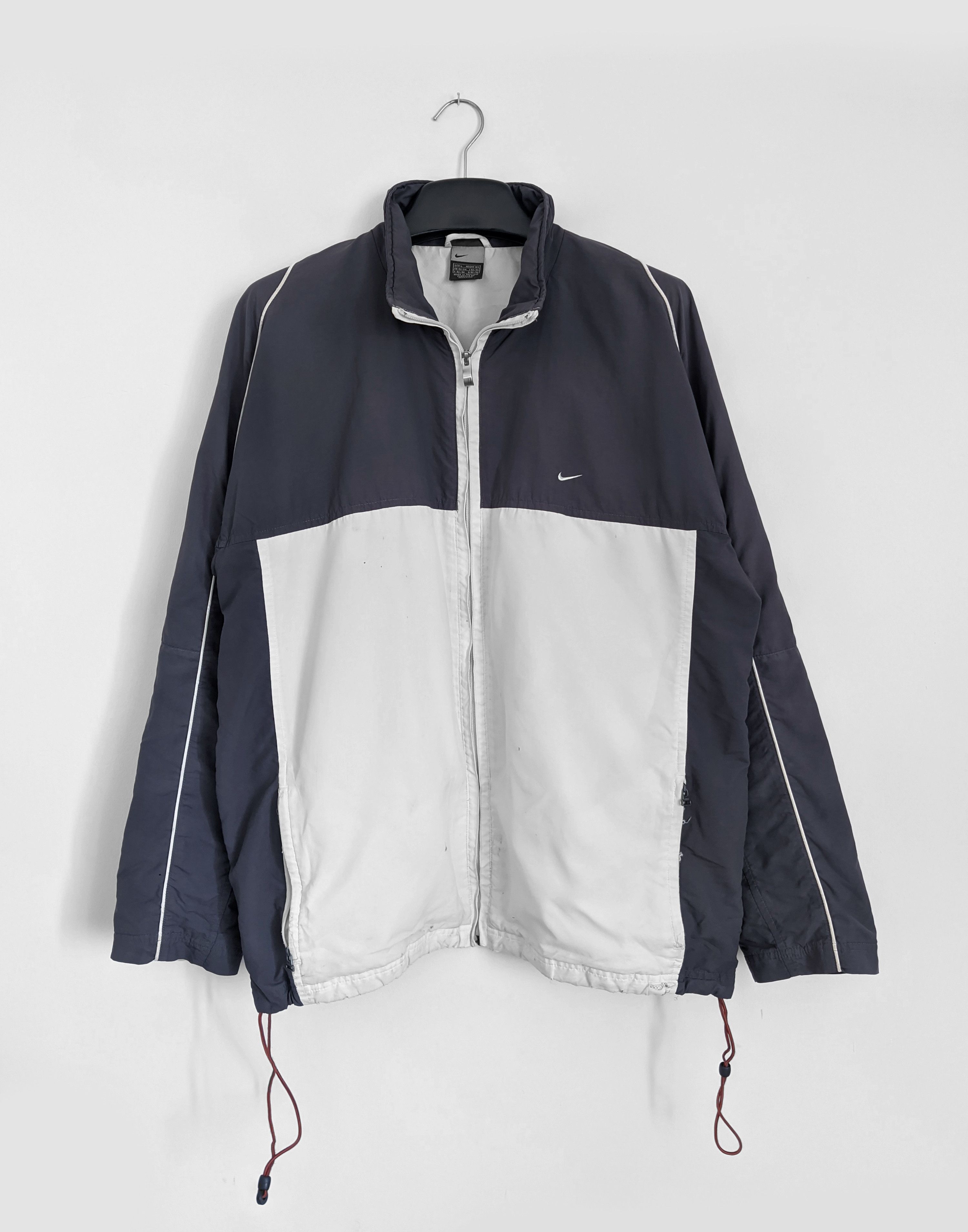 Nike × Vintage Vintage Nike Nylon Track Jacket 2000s Fleece Hooded 