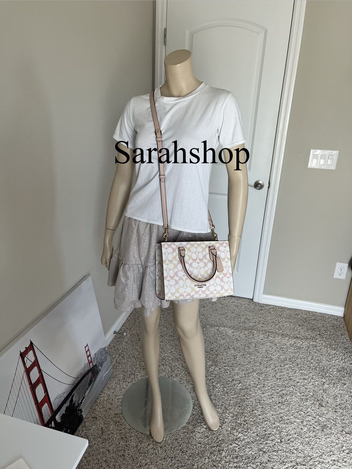 Coach Coach Maggie Small Tote Bag In Pretty Signature Canvas Size ONE SIZE - 7 Thumbnail