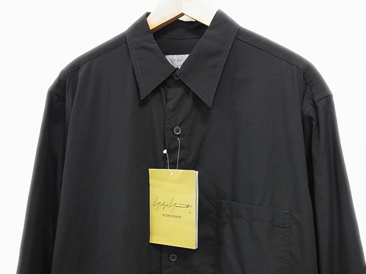 Yohji Yamamoto Yohji Yamamoto POUR HOMME 24SS Cotton Broadcloth Shirt Size US M / EU 48-50 / 2 - 3 Thumbnail