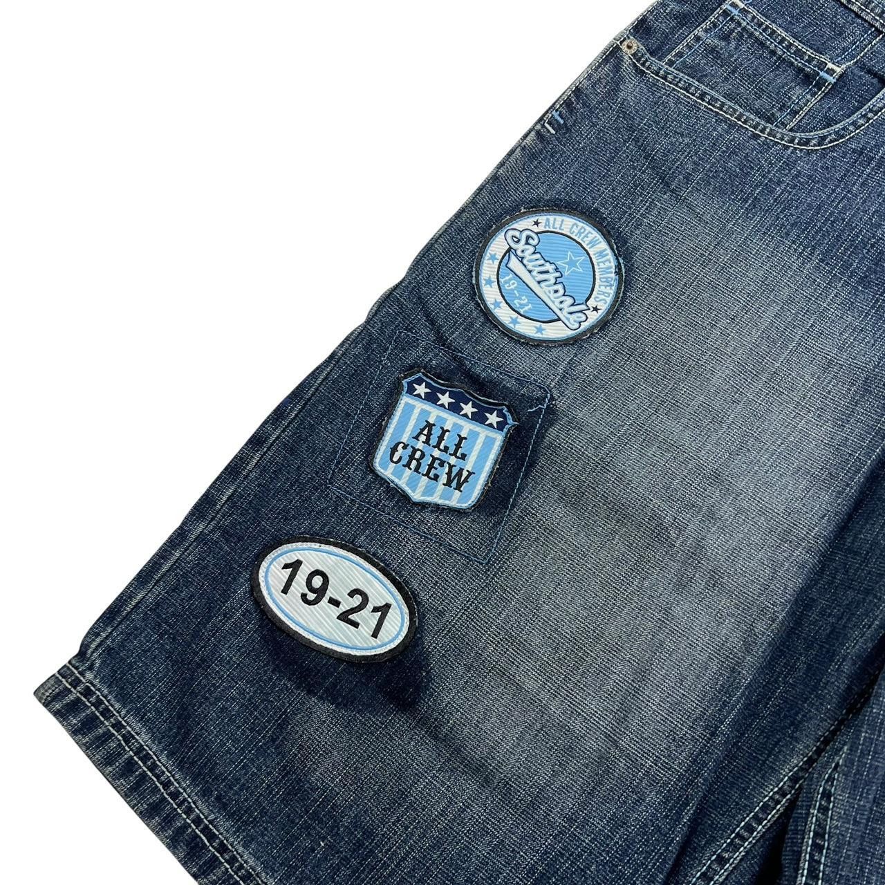 Southpole Vintage Southpole Patch Denim Shorts / Jorts - Waist: 36” Size US 36 / EU 52 - 3 Thumbnail