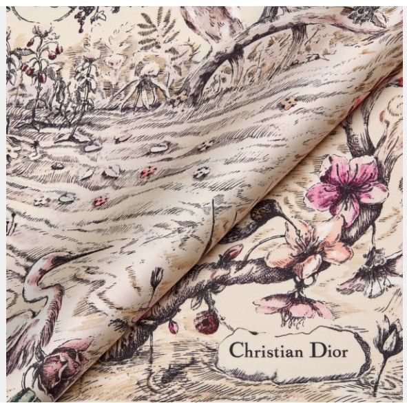 Dior o1w1db11024 Size: OS / 90 Square Scarf in Multicolor Size ONE SIZE - 2 Thumbnail