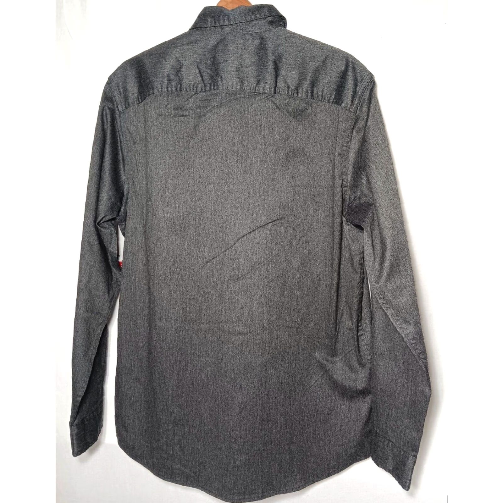 Wrangler VINTAGE Wrangler Work Shirt Men Medium Gray Long Sleeve Button-Up Collared Casual Fall Winter Size US M / EU 48-50 / 2 - 2 Thumbnail