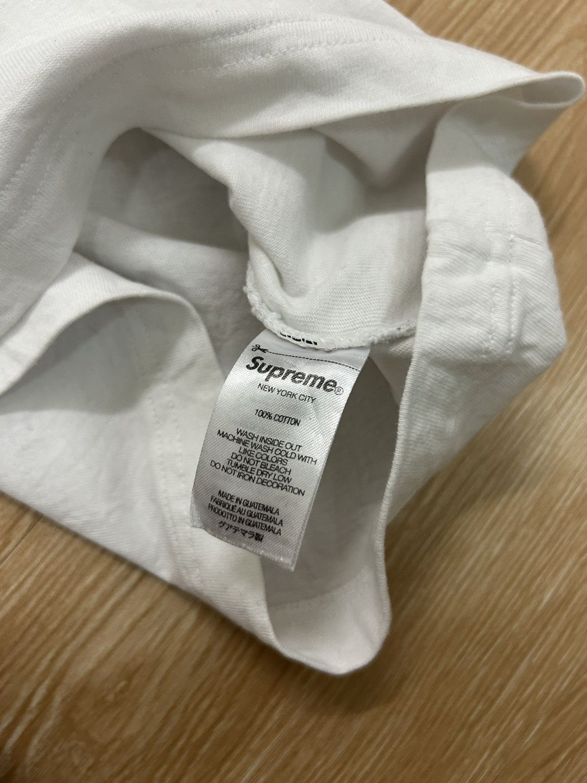 Supreme Supreme Washed Script Short-Sleeve Top 'White' Size US M / EU 48-50 / 2 - 8 Thumbnail