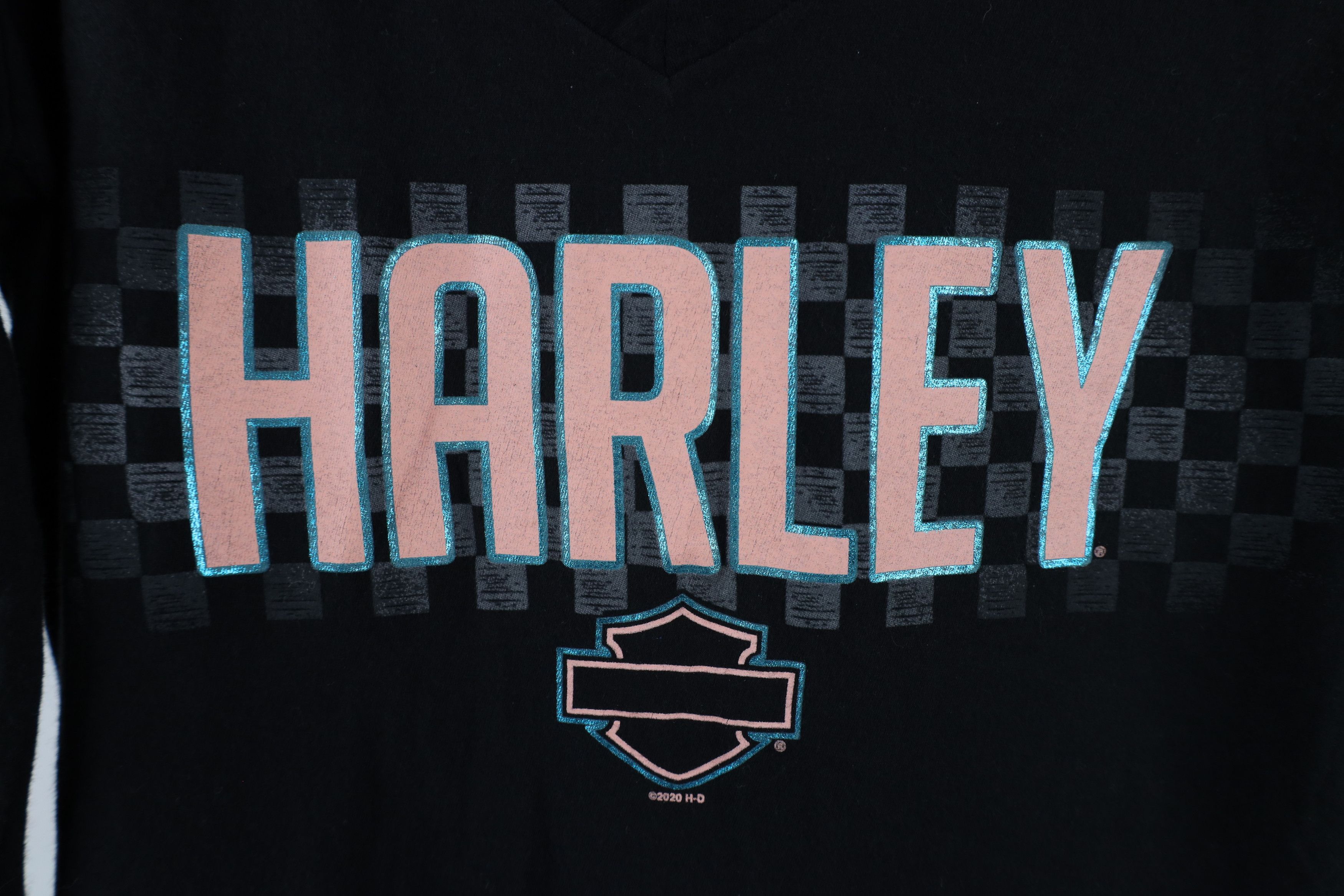 Harley Davidson × Vintage Vintage Y2K Harley Davidson Out Racing Long Sleeve T-Shirt Size M / US 6-8 / IT 42-44 - 4 Thumbnail