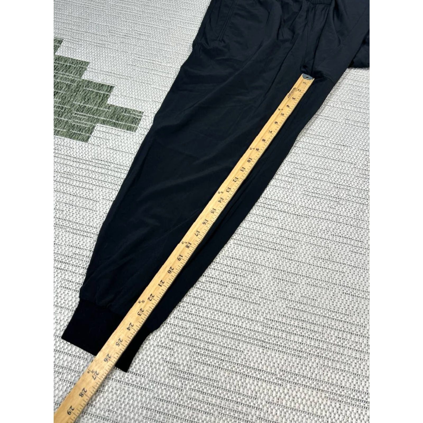Banana Republic VINTAGE Banana Republic Airstretch Jogger Pants Women Large Petite Black Tapered Leg New Size 36" / US 14 / IT 50 - 3 Thumbnail