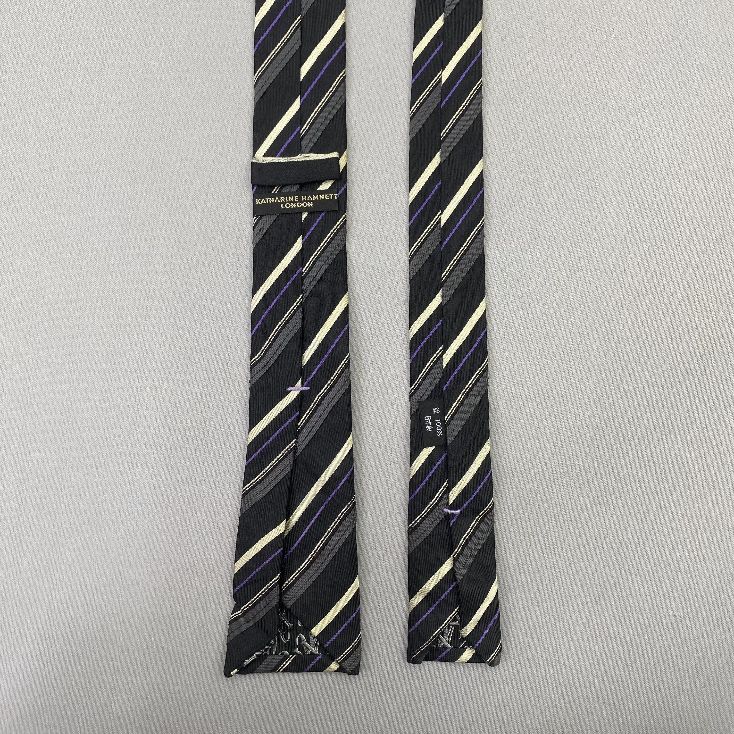 Katharine Hamnett London Vintage Katharine Hamnett SILK Necktie Cravate Pure Silk Size ONE SIZE - 6 Thumbnail