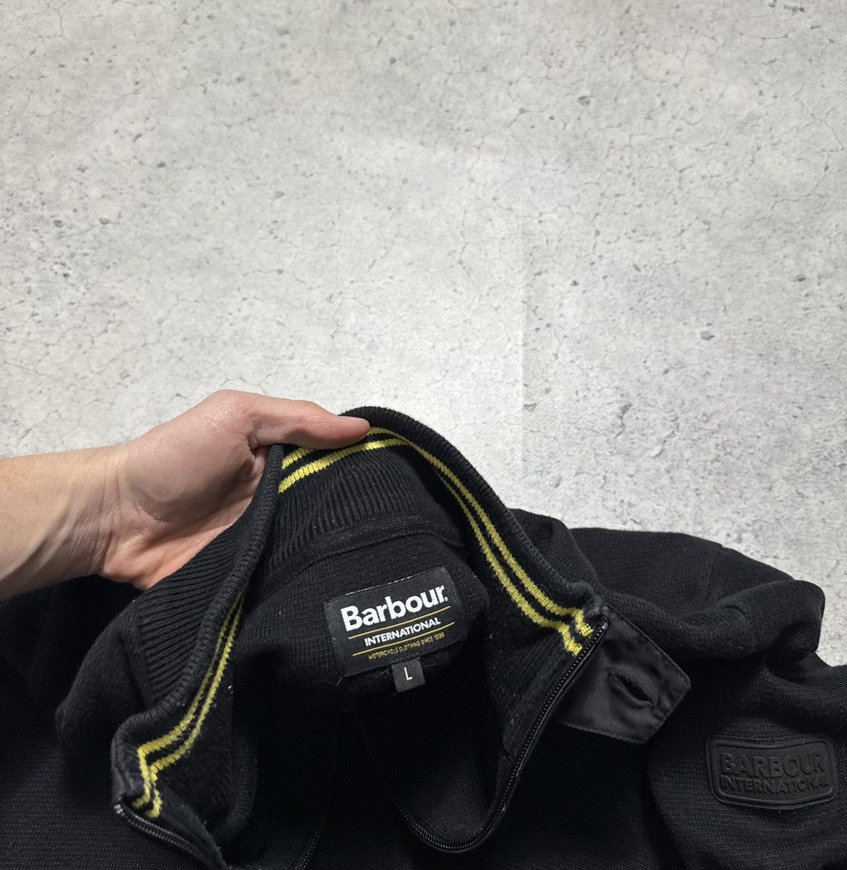Barbour Barbour 1/4 Zip Black Sweatshirt Size L Size US L / EU 52-54 / 3 - 9 Thumbnail