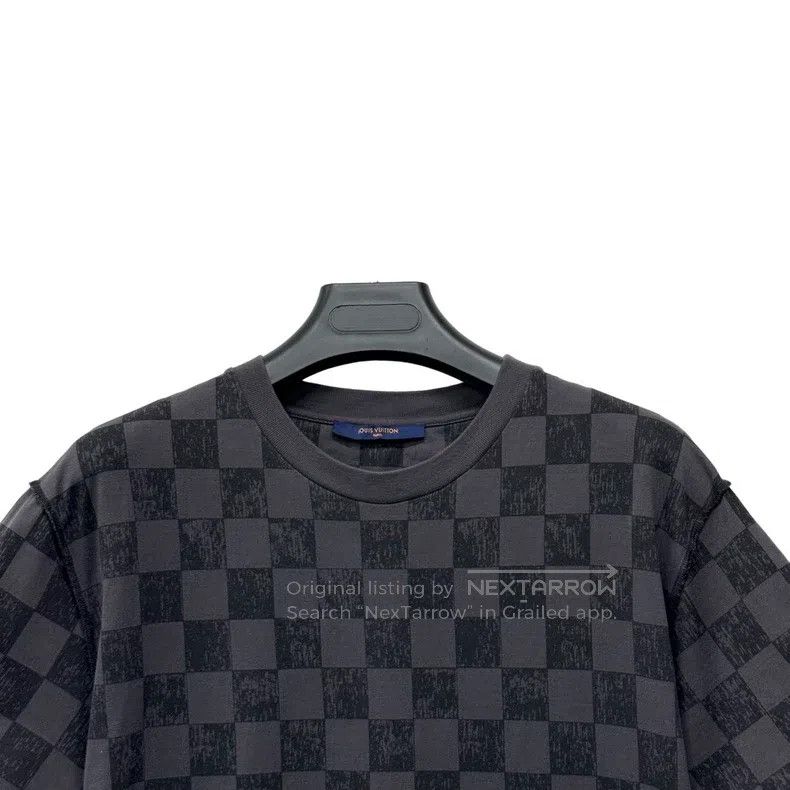 Louis Vuitton Louis Vuitton Checkerboard printed logo short sleeve Size US XL / EU 56 / 4 - 3 Thumbnail