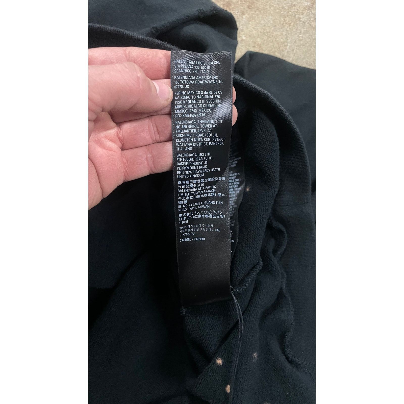 Balenciaga Balenciaga 90% Distressed Hoodie Black New Small With Tags Size US S / EU 44-46 / 1 - 6 Thumbnail