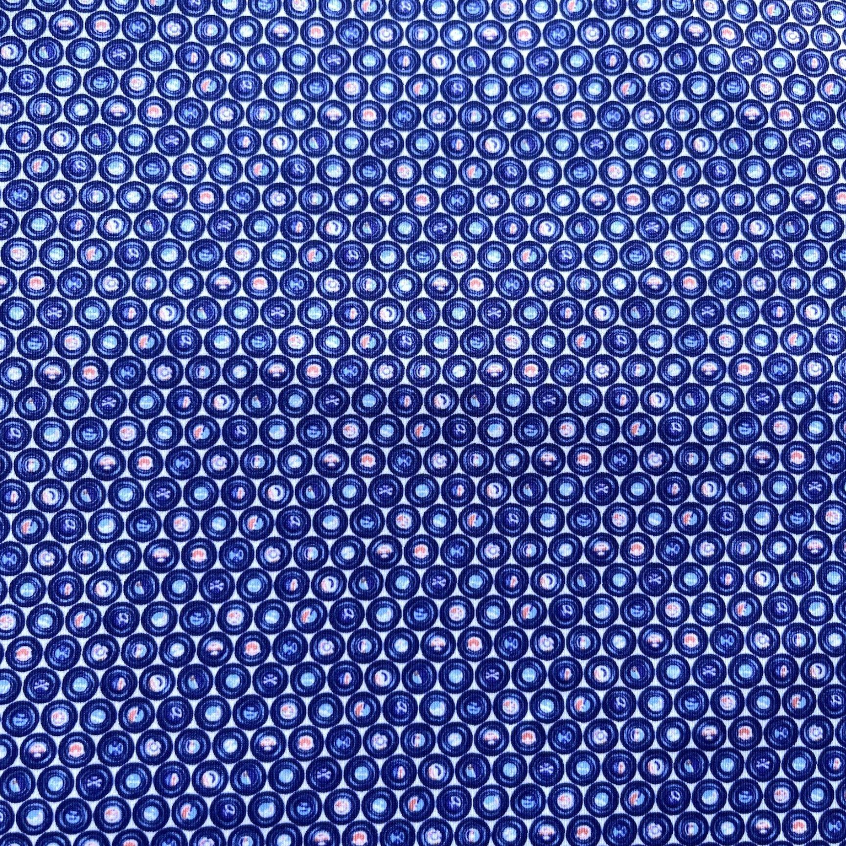 Peter Millar Peter Millar Polo Shirt Mens XL Blue Summer Comfort Golf Regular Short Sleeve Collared Geometric Pattern Sports Preppy Dog American Stretch Size US XL / EU 56 / 4 - 3 Thumbnail