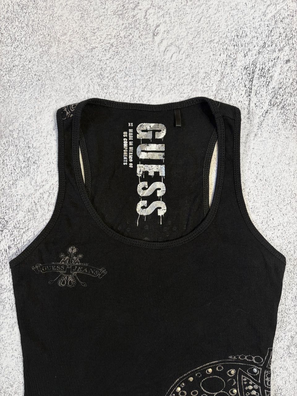 Guess Guess Grunge Peace Logo Vintage Opium Tank Top Size XS / US 0-2 / IT 36-38 - 5 Thumbnail