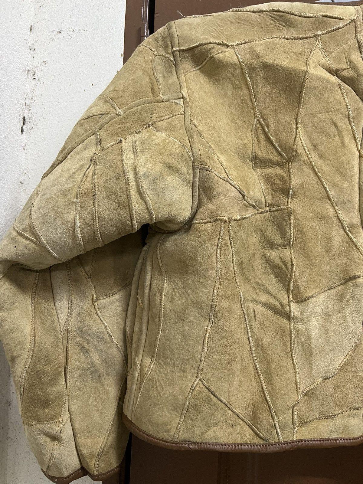 Hai Sporting Gear Vintage Hai Sporting Gearlssey Sherpa PatchworkLeatherJacket Size US M / EU 48-50 / 2 - 12 Thumbnail