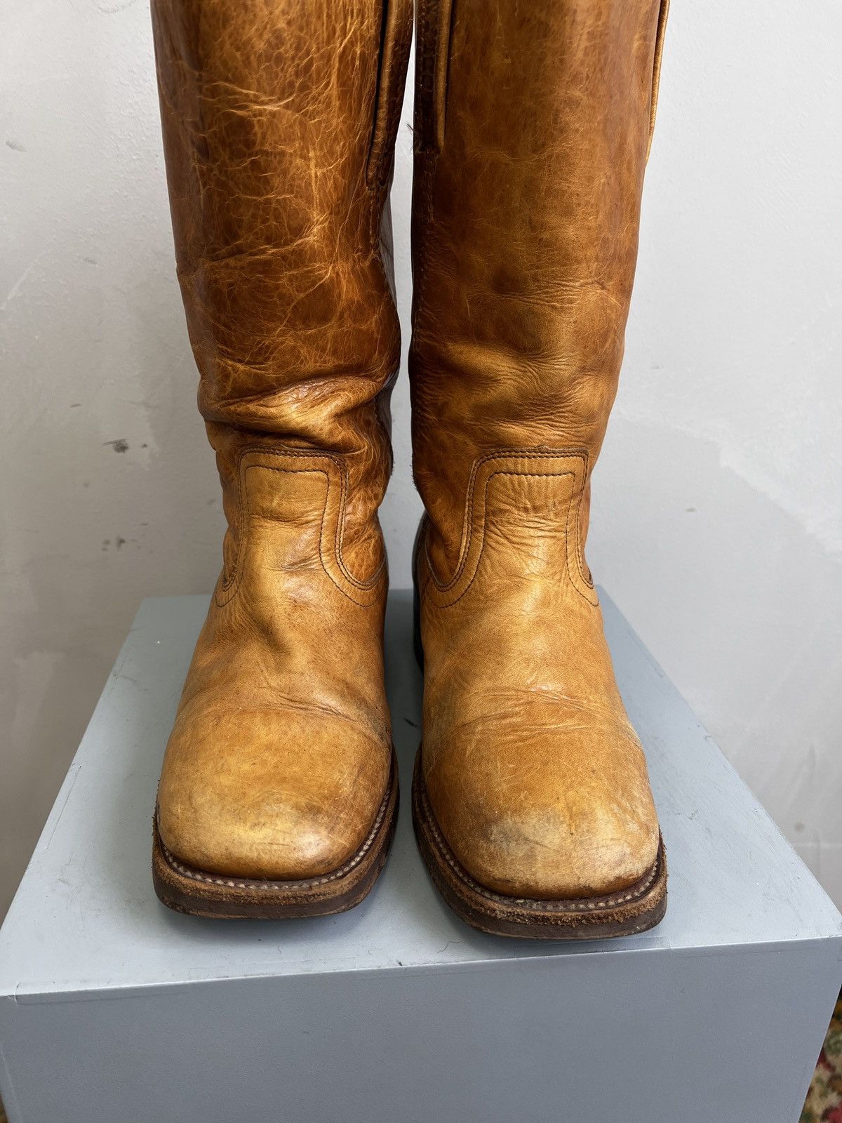 A.S.98 × Japanese Brand Western ankle moto 90s Boots Leather Style guidi Size US 9 / IT 39 - 6 Thumbnail