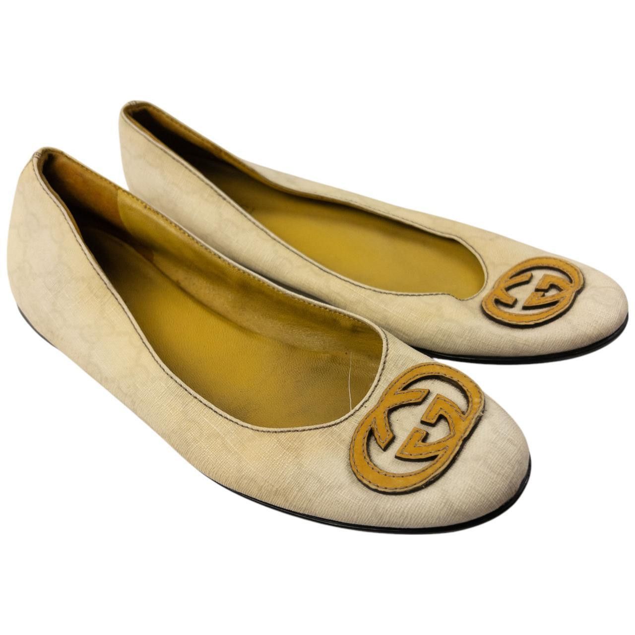 Gucci Vintage Gucci Monogram Ballet Flat Shoes Womens Size UK 7.5 Size US 7.5 / IT 37.5 - 1 Thumbnail