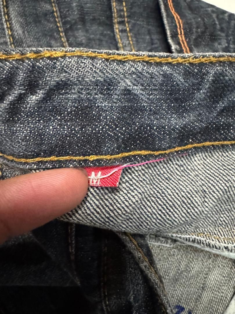 Seditionaries Insane Close Up 🇯🇵 Double Waist Distressed Mudwash Dark Jeans Size US 30 / EU 46 - 14 Thumbnail