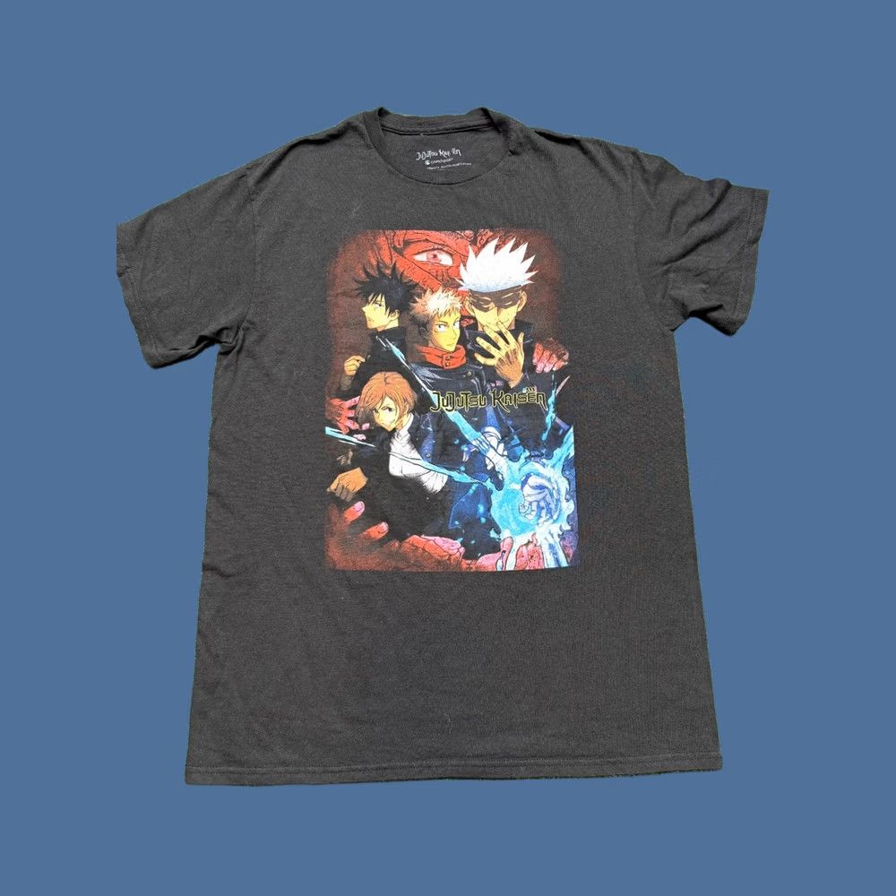 Vintage Jujutsu Kaisen Shirt Womens Size L Black Short Sleeve Anime Graphic Tee Slim Size L / US 10 / IT 46 - 1 Thumbnail