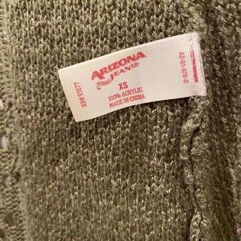 Arizona Jean Co. Arizona Jean Company Dark Green Knit Cardigan Size XS / US 0-2 / IT 36-38 - 7 Thumbnail