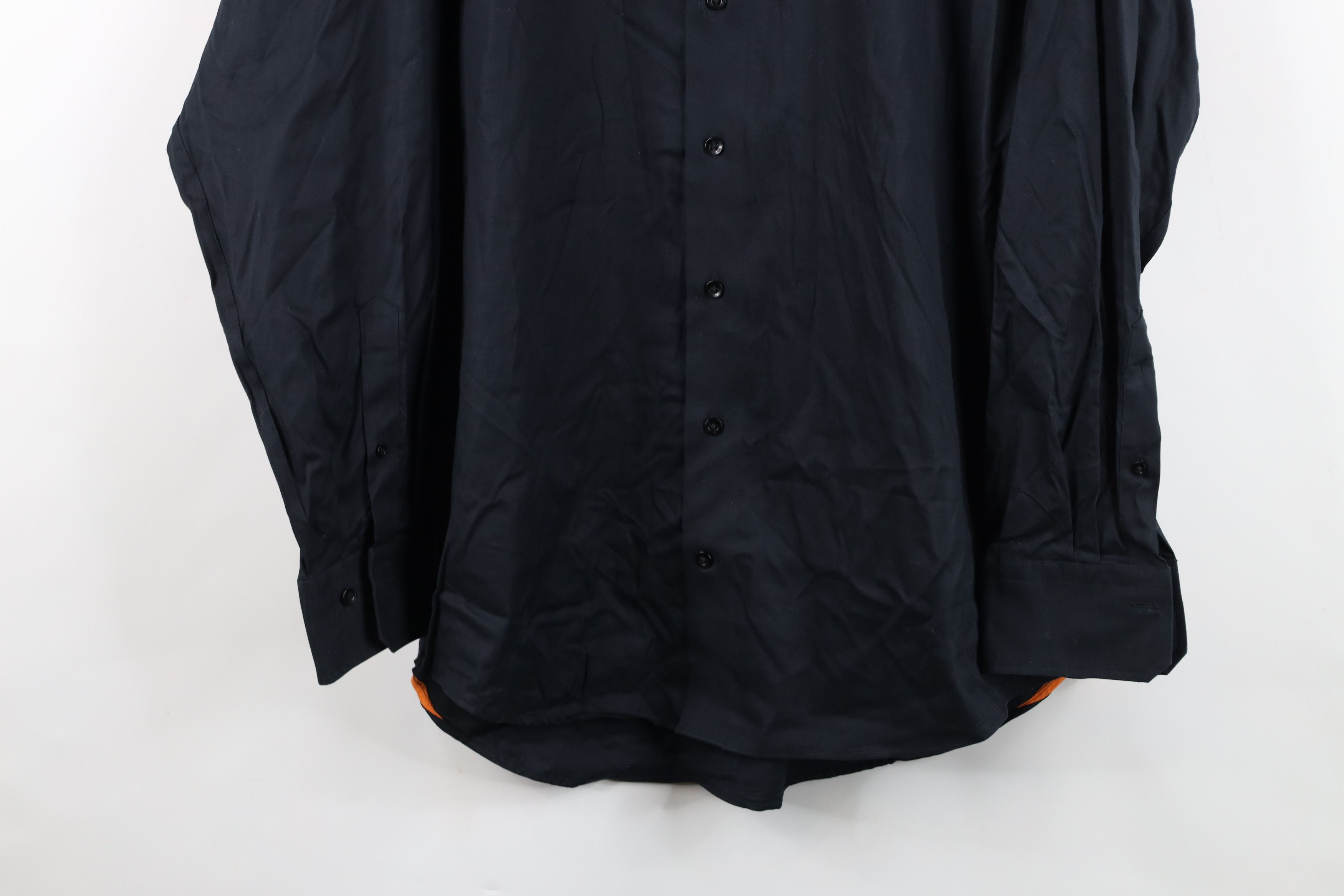Vintage Lorenzo Uomo Trim Fit The Perfect Black Shirt Collared Shirt Size US M / EU 48-50 / 2 - 3 Thumbnail