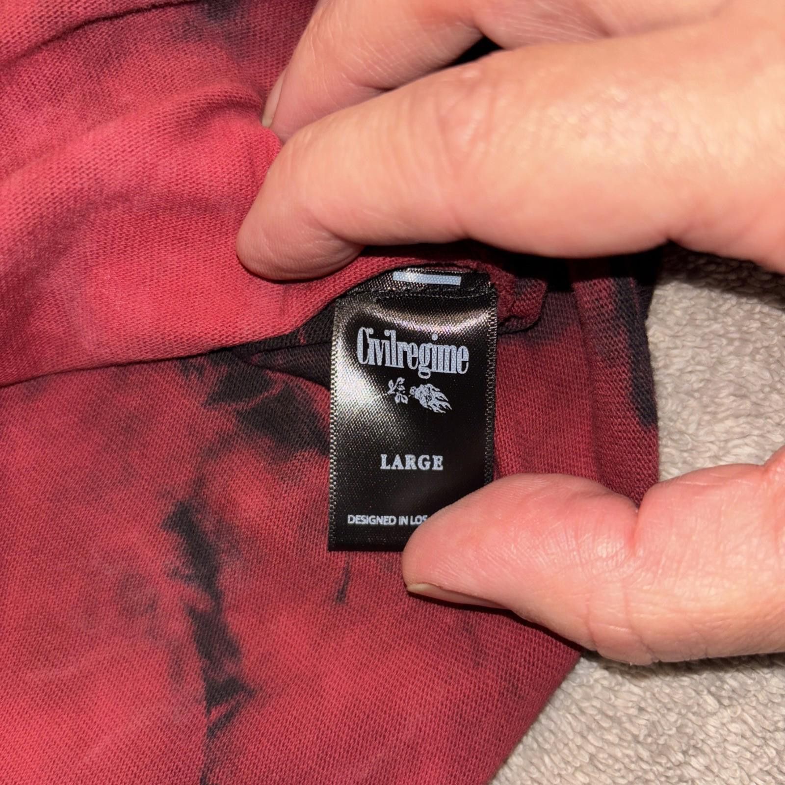 Civil Regime NWT Civil Regime x Death Note Oversized Lava Wash Tee Large Size US L / EU 52-54 / 3 - 8 Thumbnail
