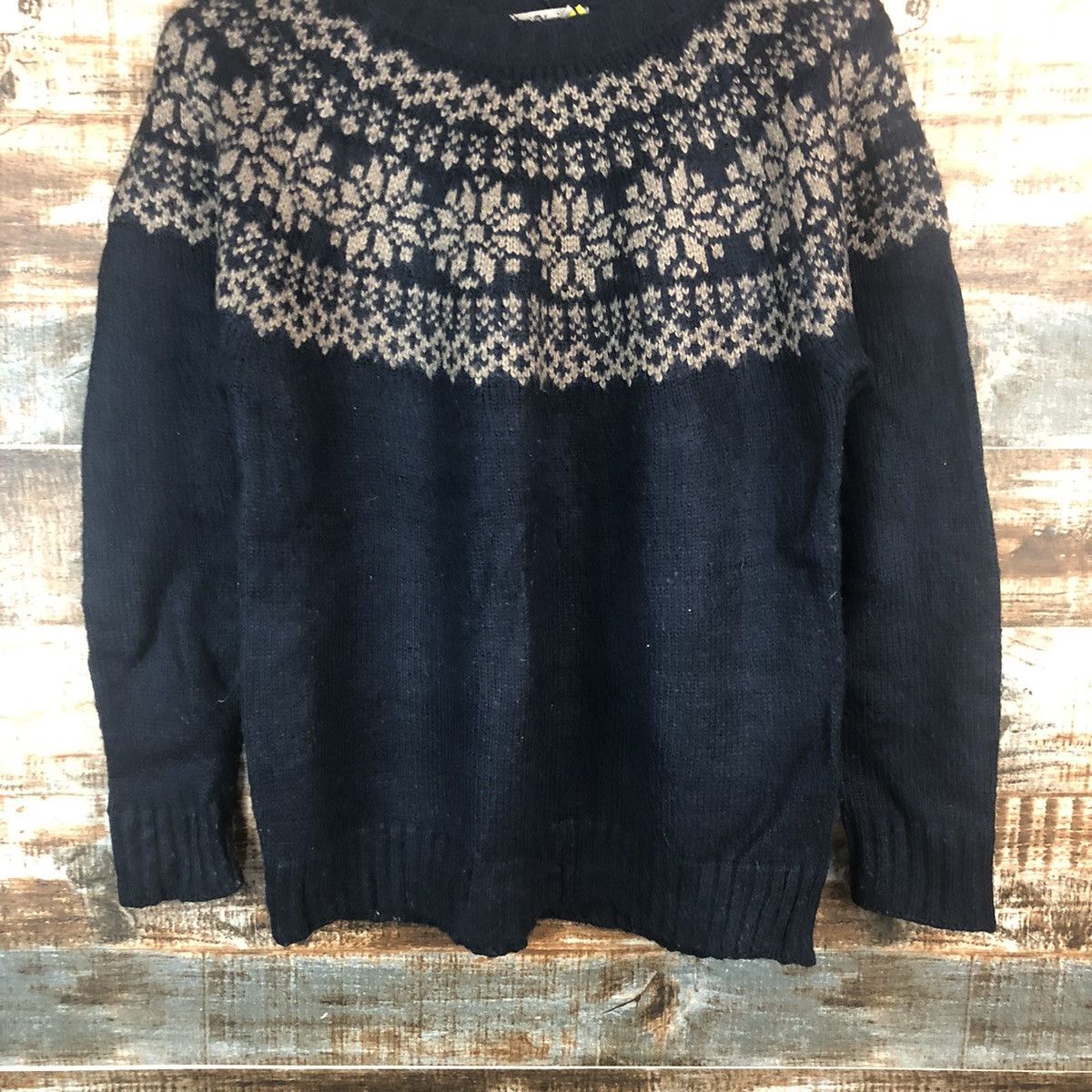Homespun Knitwear Iso Laine Blue navajo Knitwear #A2270 Size M / US 6-8 / IT 42-44 - 3 Thumbnail